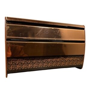 Vintage GSW Copper Metal 3-Tier Wall Mount Kitchen Foil Paper Towel Dispenser